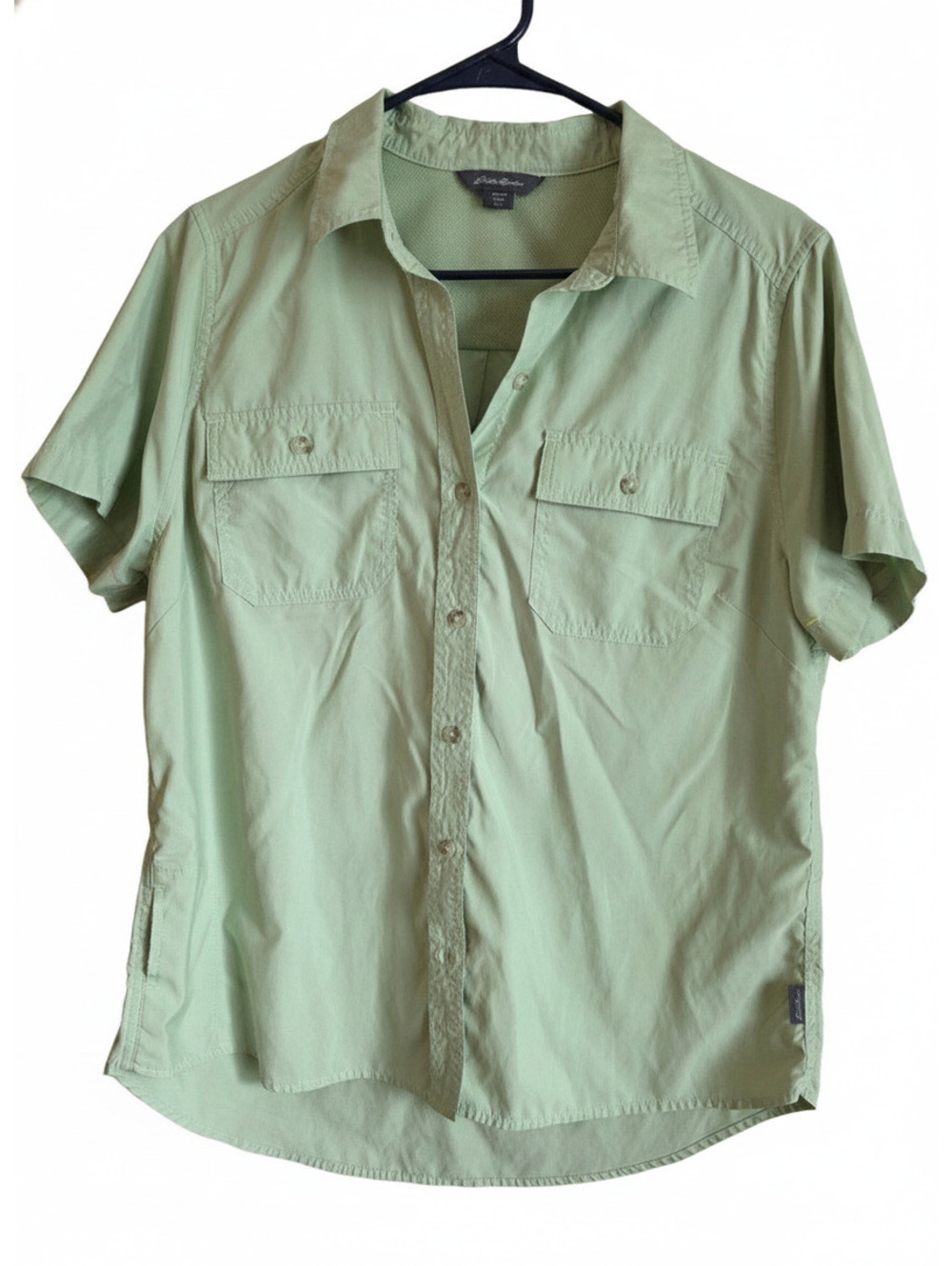 Eddie Bauer Lightweight Short Sleeve Button-Up Shirt L/G
